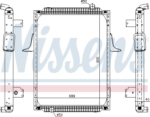 Nissens 63788A - Радіатор, охолодження двигуна avtolavka.club