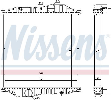 Nissens 625502 - Радіатор, охолодження двигуна avtolavka.club