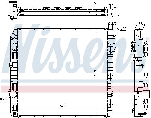 Nissens 62626A - Радіатор, охолодження двигуна avtolavka.club