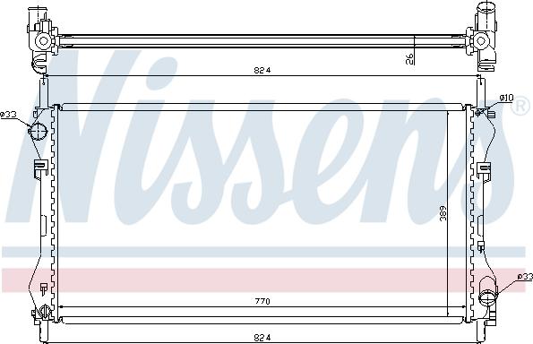 Nissens 62046A - Радіатор, охолодження двигуна avtolavka.club