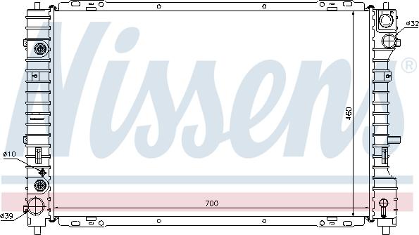 Nissens 62003 - Радіатор, охолодження двигуна avtolavka.club