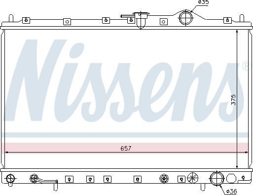 Nissens 62887 - Радіатор, охолодження двигуна avtolavka.club