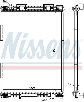 Nissens 628700 - Радіатор, охолодження двигуна avtolavka.club