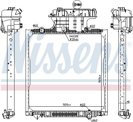 Nissens 62873 - Радіатор, охолодження двигуна avtolavka.club