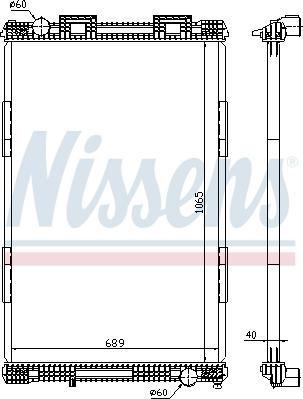 Nissens 628720 - Радіатор, охолодження двигуна avtolavka.club