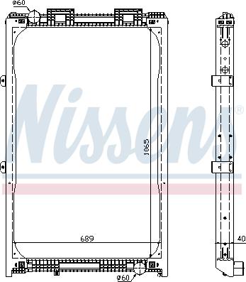 Nissens 62872A - Радіатор, охолодження двигуна avtolavka.club