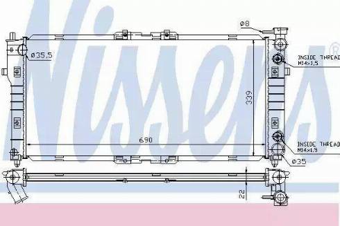 Nissens 62393A - Радіатор, охолодження двигуна avtolavka.club