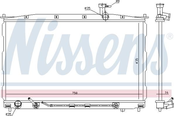 Nissens 67505 - Радіатор, охолодження двигуна avtolavka.club