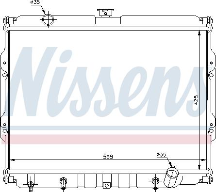 Nissens 67047 - Радіатор, охолодження двигуна avtolavka.club