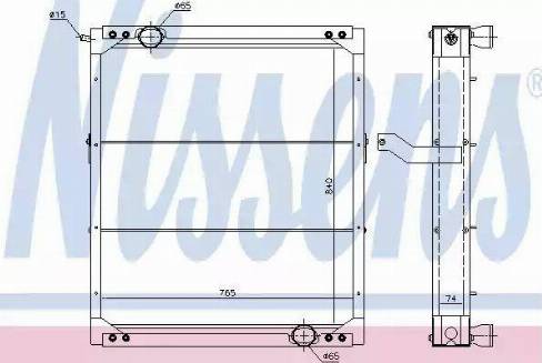 Nissens 6719603 - Радіатор, охолодження двигуна avtolavka.club