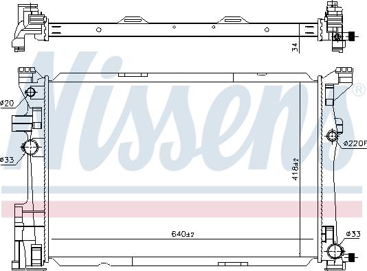 Nissens 67187 - Радіатор, охолодження двигуна avtolavka.club