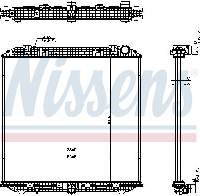 Nissens 671750 - Радіатор, охолодження двигуна avtolavka.club