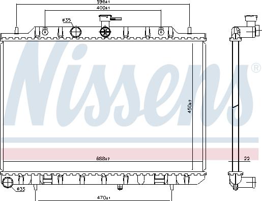 Nissens 67366 - Радіатор, охолодження двигуна avtolavka.club