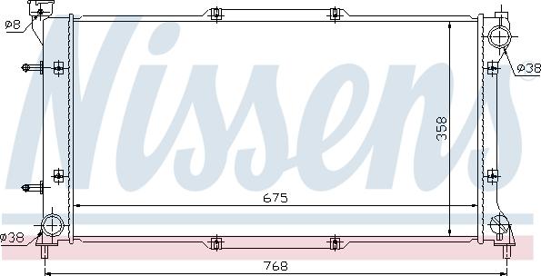 Nissens 67703 - Радіатор, охолодження двигуна avtolavka.club