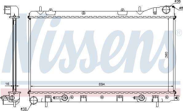 Nissens 67712 - Радіатор, охолодження двигуна avtolavka.club