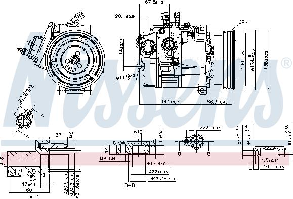 Nissens 89462 - Компресор, кондиціонер avtolavka.club