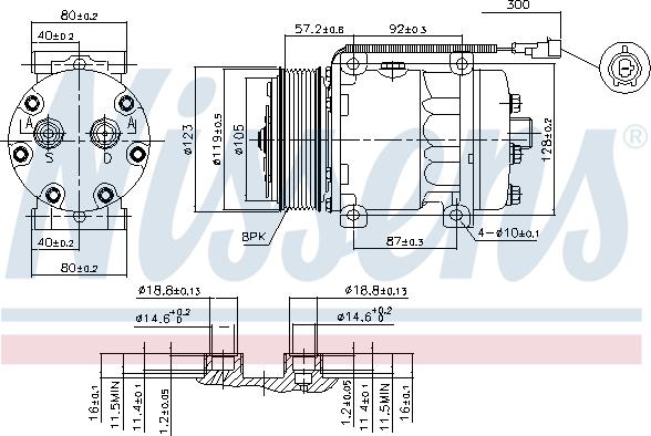 Nissens 89416 - Компресор, кондиціонер avtolavka.club