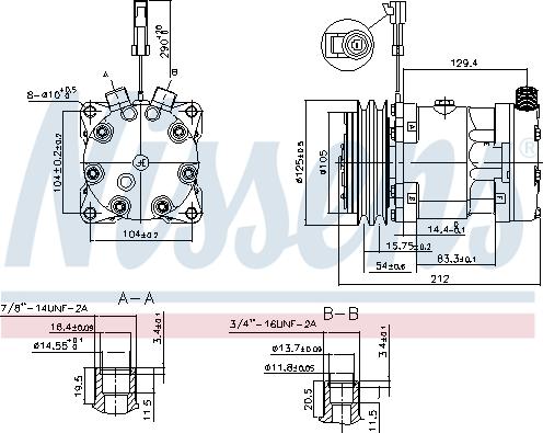 Nissens 89518 - Компресор, кондиціонер avtolavka.club