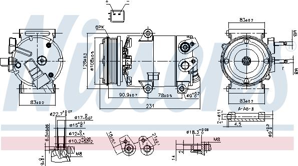 Nissens 890588 - Компресор, кондиціонер avtolavka.club