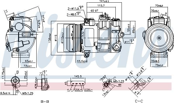 Nissens 890696 - Компресор, кондиціонер avtolavka.club