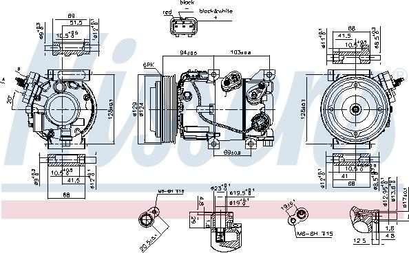 Nissens 890229 - Компресор, кондиціонер avtolavka.club