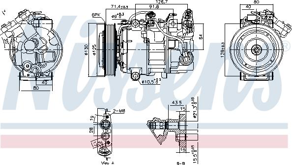 Nissens 890763 - Компресор, кондиціонер avtolavka.club