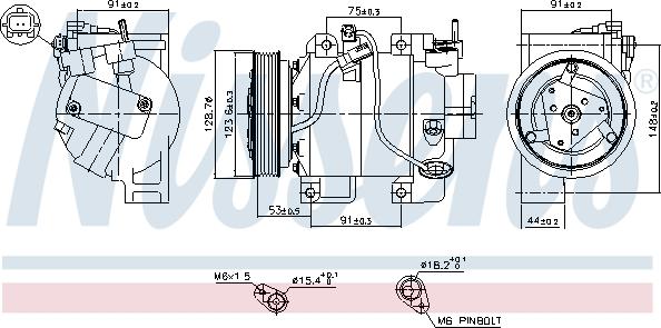 Nissens 890700 - Компресор, кондиціонер avtolavka.club