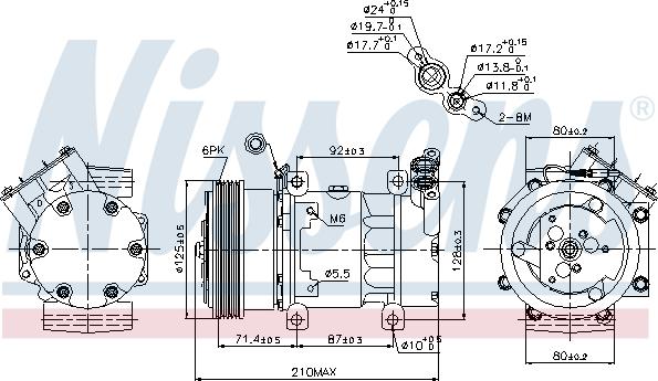 Nissens 89159 - Компресор, кондиціонер avtolavka.club