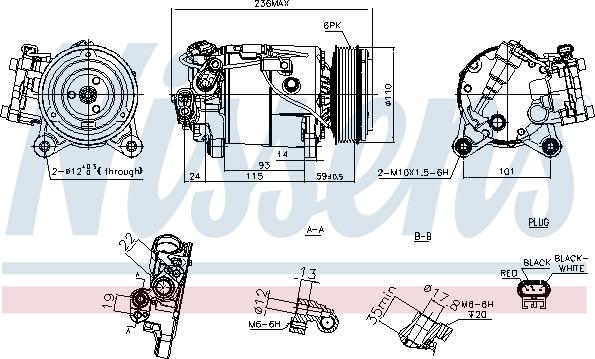 Nissens 891019 - Компресор, кондиціонер avtolavka.club