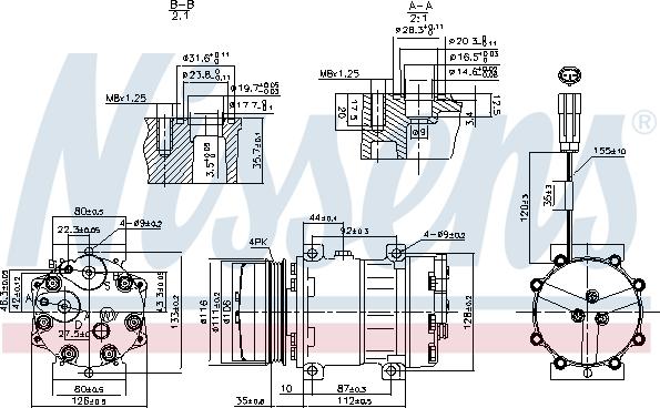 Nissens 89800 - Компресор, кондиціонер avtolavka.club