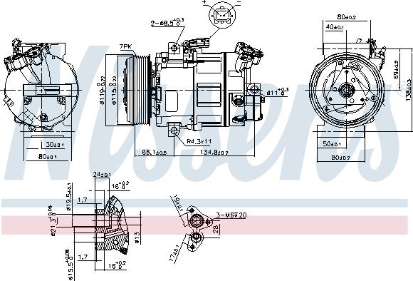 Nissens 89313 - Компресор, кондиціонер avtolavka.club