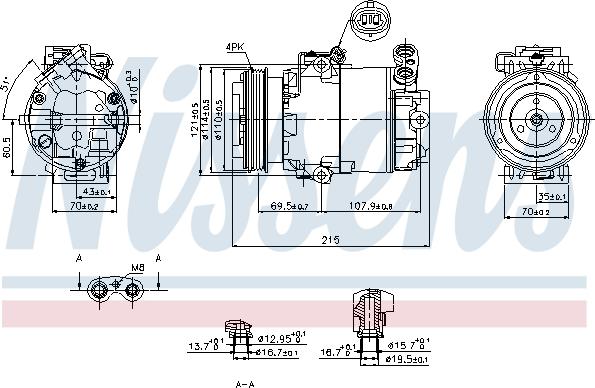 Nissens 89333 - Компресор, кондиціонер avtolavka.club