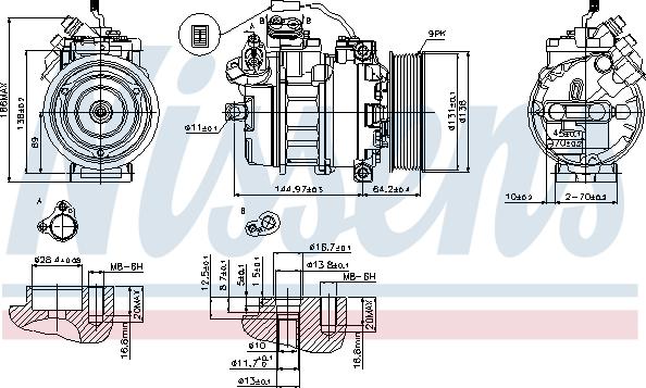 Nissens 89371 - Компресор, кондиціонер avtolavka.club