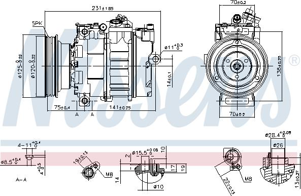 Nissens 89232 - Компресор, кондиціонер avtolavka.club