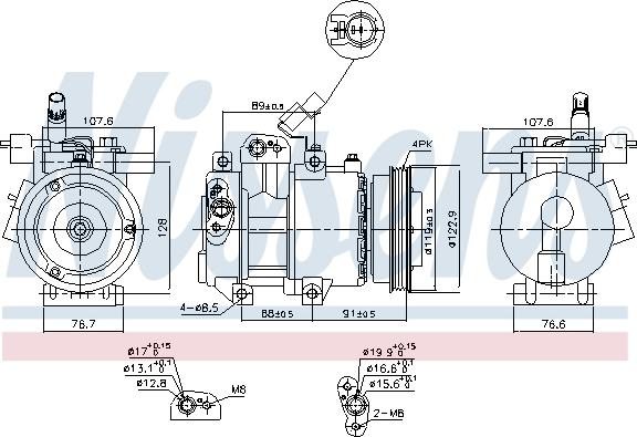 Nissens 89279 - Компресор, кондиціонер avtolavka.club