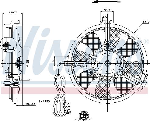 Nissens 85519 - Вентилятор, охолодження двигуна avtolavka.club