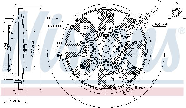 Nissens 85691 - Вентилятор, охолодження двигуна avtolavka.club