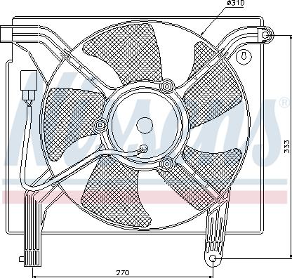 Nissens  85361 - Вентилятор, охолодження двигуна avtolavka.club