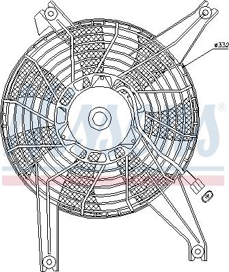 Nissens 85383 - Вентилятор, охолодження двигуна avtolavka.club