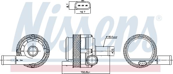 Nissens 831377 - Водяний насос avtolavka.club