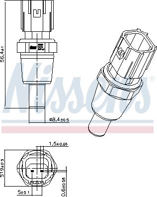 Nissens 207029 - Датчик, температура охолоджуючої рідини avtolavka.club