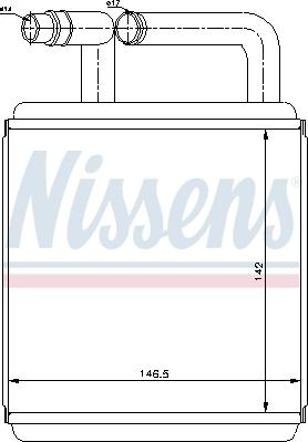 Nissens 77618 - Теплообмінник, опалення салону avtolavka.club