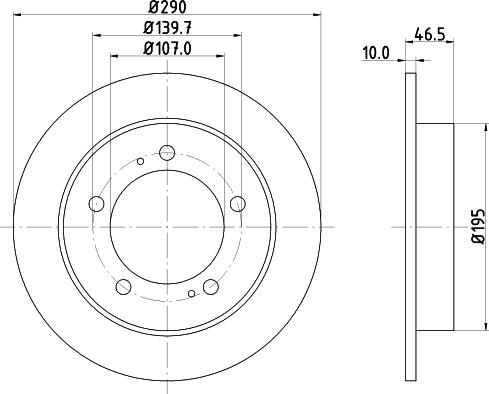 Nisshinbo ND9003K - Гальмівний диск avtolavka.club