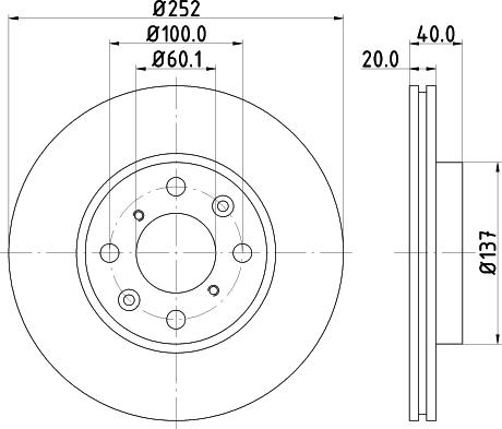 Nisshinbo ND9011K - Гальмівний диск avtolavka.club