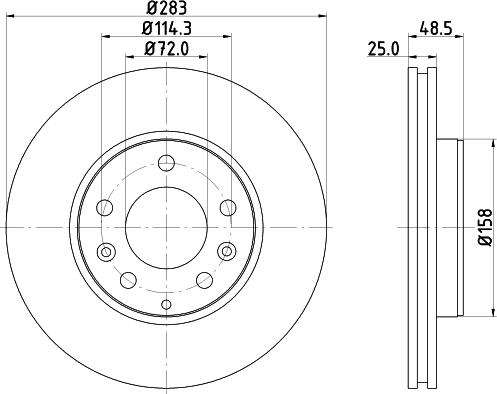 Nisshinbo ND5003K - Гальмівний диск avtolavka.club