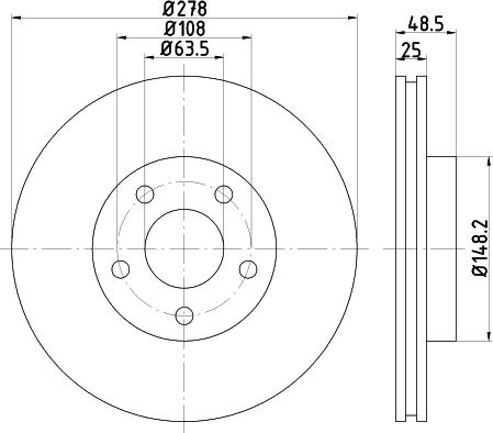 Nisshinbo ND5019K - Гальмівний диск avtolavka.club