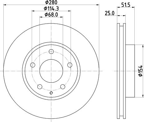 Nisshinbo ND5030K - Гальмівний диск avtolavka.club