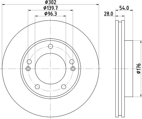 Nisshinbo ND6059K - Гальмівний диск avtolavka.club