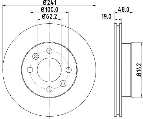 Nisshinbo ND6017 - Гальмівний диск avtolavka.club