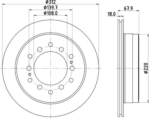 Nisshinbo ND1093K - Гальмівний диск avtolavka.club